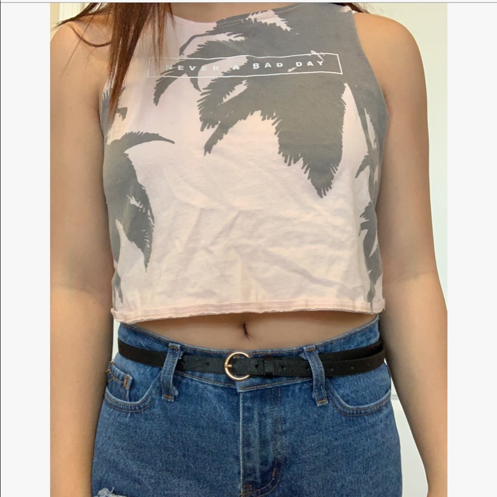 Pink crop top